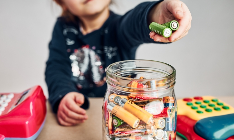 disposing of batteries