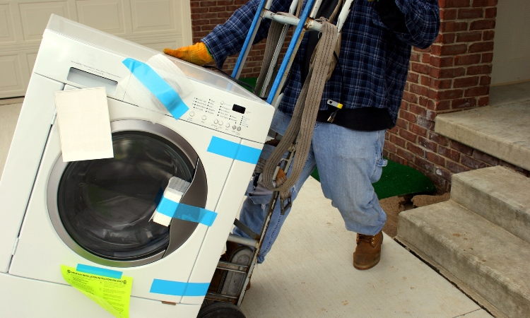 washing machine moving